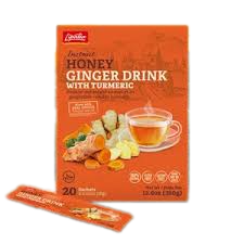 مشروب Instant Honey طبيعي 100% بدون كافيين بنكهة الزنجبيل بالعسل والكركم